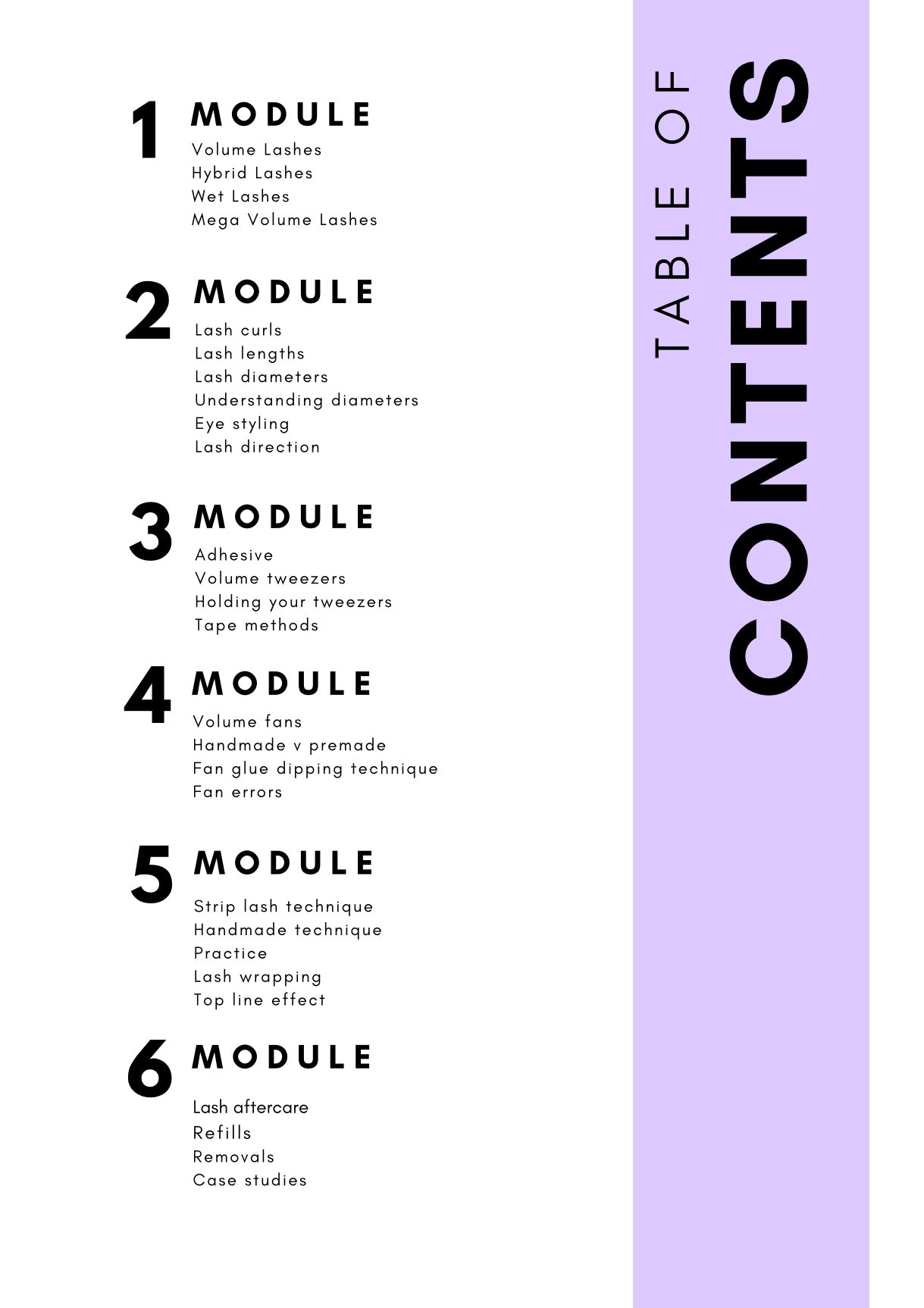 Volume Lash Training Manual