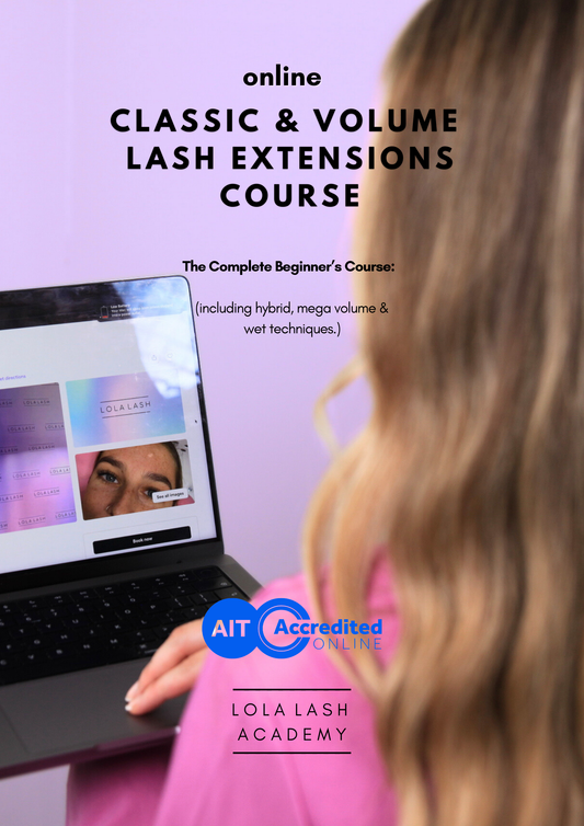Online Complete Classic & Volume Lash Extensions Course (Accredited)